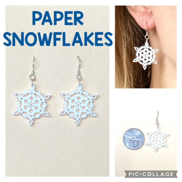 Paper Snowflake Earrings
