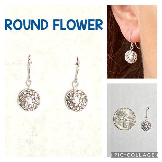 Round Flower Beaded