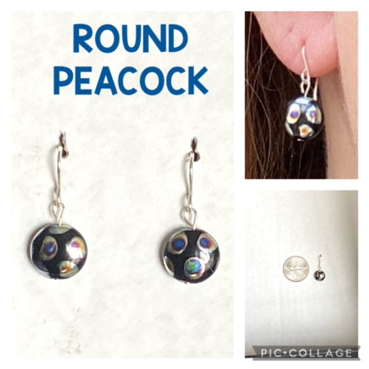 Round Peacock Beaded