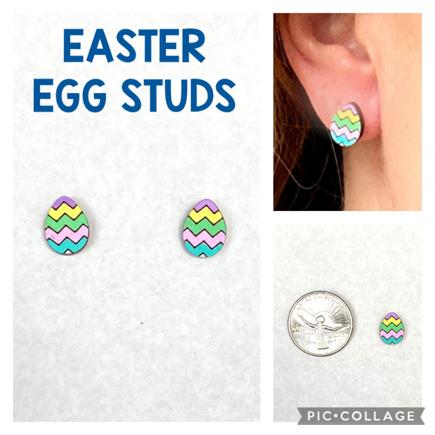 Easter Egg Studs