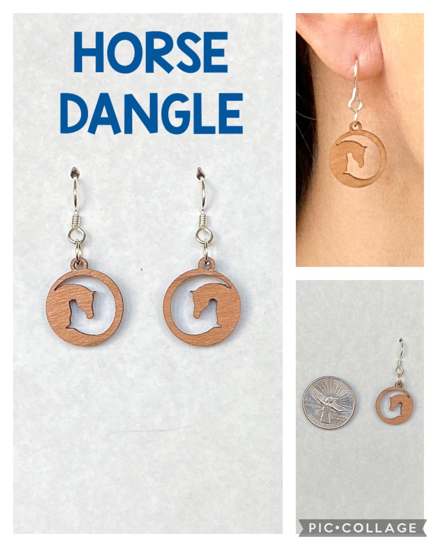 Horse Dangle Earrings