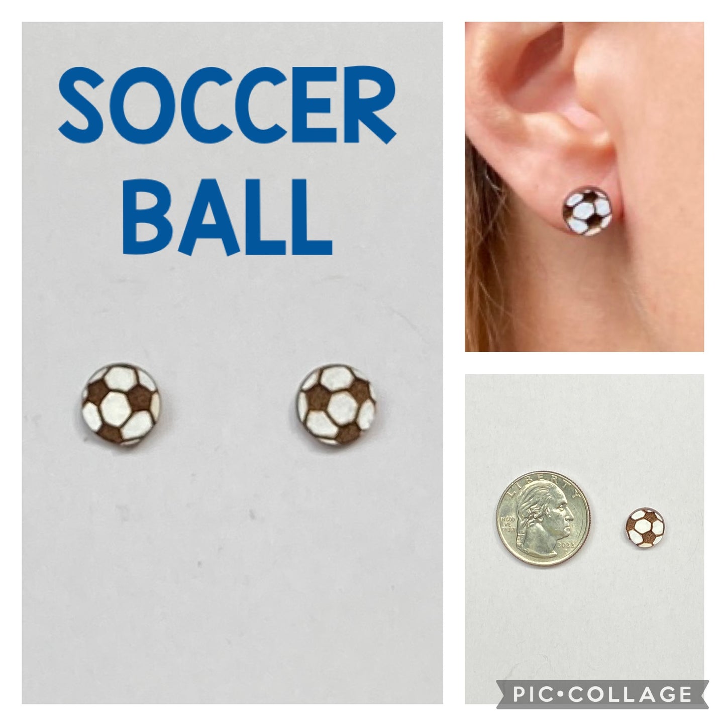 Soccer Ball Earrings