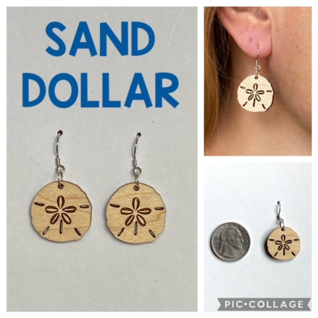 Sand Dollar Drop Earrings